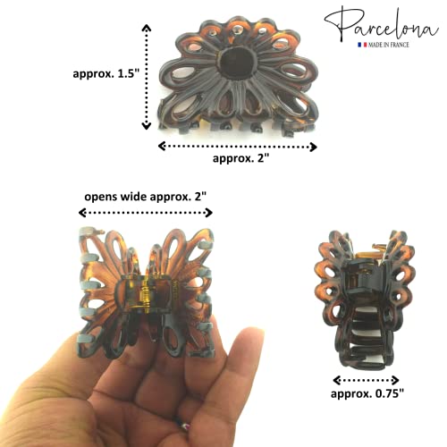 Pinza Parcelona French Plume pequeña 2 pulgadas miniatura 7