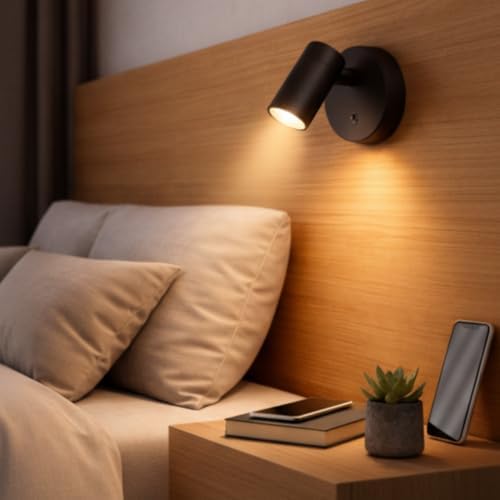 Luminária Arandela Parede LED - NÃO PRECISA FURO - com Rotação 36...