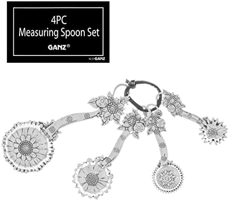 Ganz 4-Piece Measuring Spoon Set with Color, Ladybugs