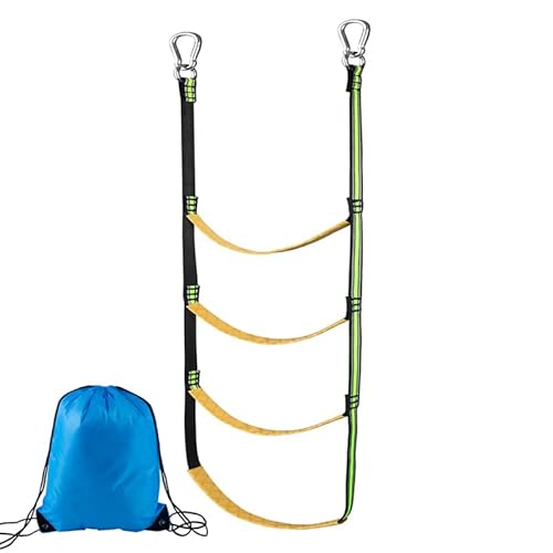 4 Step Boat Rope Ladder, Kayak, Inflatable Boat, Sailboat, Fishing Boat, and Motorboat Portable Foldable Auxiliary Boarding Rope Ladder (4 Step)