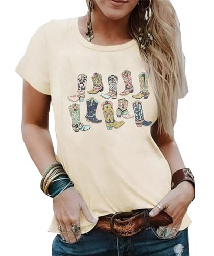 Cowboy Take Me Away T-Shirt for Women Western Cowboy Vintage Graphic Tees Travel Tops Western Aztec Printed T-Shirt2