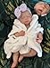 Abenduot 18inch Pascale Girl Full Body Silicone Baby Dolls Can Open Mouth Real Life Anatomically Correct Newborn Girl Dolls