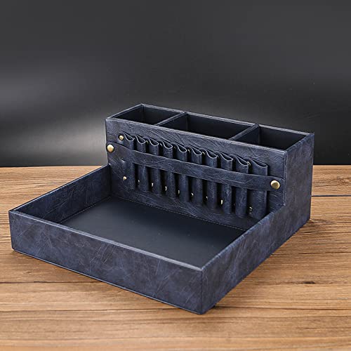 Porte-outils de barbier noir avec support amovible pour ciseaux - 4