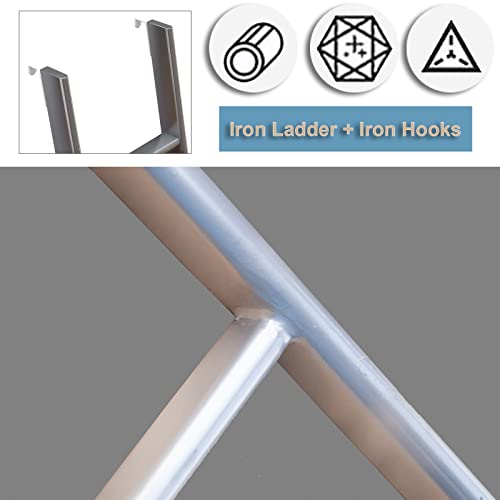 Échelle de lit superposé robuste en métal gris de qualité - 6