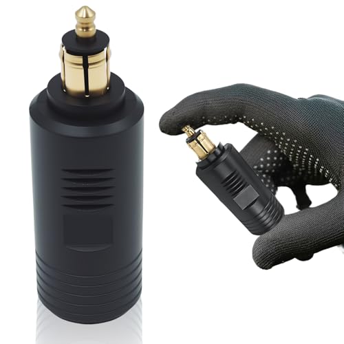 XEIYEI Adaptateur Prise 12v Allume Cigare DIN daptateur Allume-Cigare 12 V-24V Prise Allume Cigare Moto Prise Din Mâle Européenne pour prise DIN