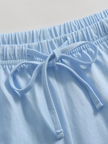 Image of Latuza Women's Knee Length Pajama Shorts Cotton Knit Bermuda Sleep Shorts