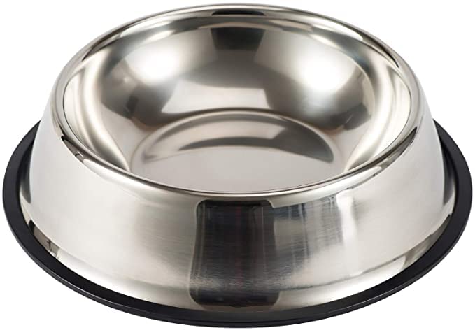 FUREVER FRIENDS Cat Bowl Pet Bowl Stainless Steel Cat Food Water Bowl with Non-Slip Rubber Base Small Pet Bowl Easy to Clean Durable Cat Feeding Bowls 1Pcs (200Ml) (B0B3XDS6F7) Amazon Price History, Amazon Price Tracker