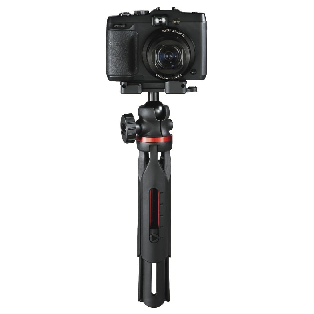 Hama statyw do smartfonów i aparatów (tripod, uchwyt na telefon, z głowicą na aparat, 62-160 cm, foto) czarny