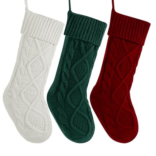 myafqsj Christmas Stocking,18 Inches Red Green and...