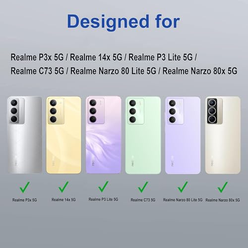 Image of Zapcase Back Case Cover for Realme P3x 5G | Compatible for Realme P3x 5G Back Cover | Case Cover with Camera Protection | (TPU + PC | Translucent Black)