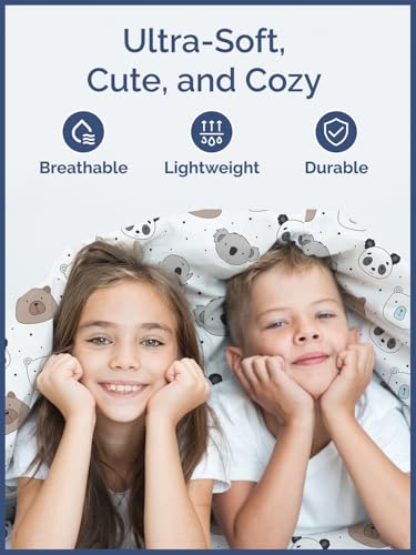 Image of Kids Queen Size Bears Bed Sheets - 4 Piece Kids Bears Sheet Set | Bears Themed Bedding, Ultra-Soft, Cute & Cozy, Breathable & Machine Washable, Kids Bed Set for Boys, Girls, Teens & Toddlers