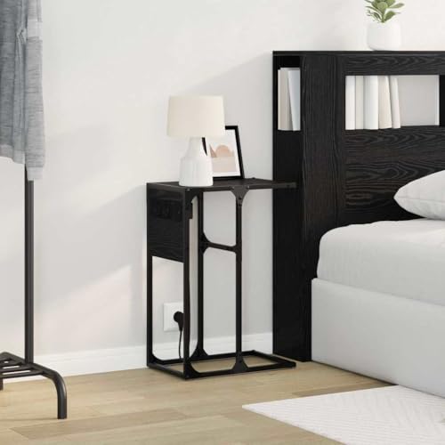 Table d'appoint bois stable pour chambre ordonnée sans câbles apparents - 6