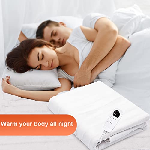 Image of Giantex Electric Heated Mattress Pad, Standard Massage Table Warmer, Spa Table Heated Bed Pad with Digital Timer and 5 Heat Settings,Overheat Protection, Machine Washable Electric Mattress Pad