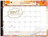 REHOUSING Desk Calendar 2025-2026 - 18 Month Large Calendar July 2025 - Dec 2026, 22' x 17' Large Desktop Calendar for Planning and Organizing In Home, School or Office (Yellow, 22' x 17')