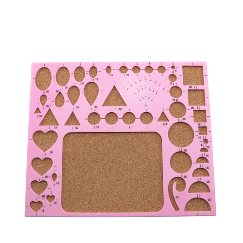 JCBIZ Pink DIY Paper Quilling Template Set Paper Quilling Template Board Mould Crimper Tool for Paper Strips DIY Art Crafts