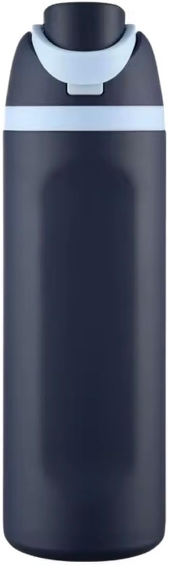 Insulated Stainless Steel water Bottle with Straw, BPA-Free, Leak Proof, Reusable, for Sports, Modern Style Matte Black 28 oz