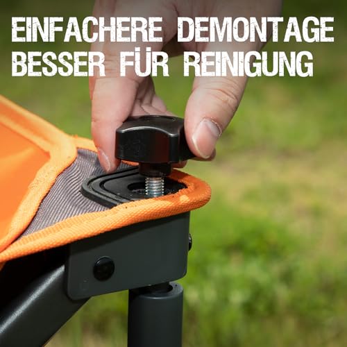 PORTAL Bollerwagen faltbar XXL Handwagen mit schnellspanerem Stoff Klappwagen Transportwagen tragbar Strandwagen Gartenwagen Faltwagen belastbar bis 100kg für Camping Garten Einkauf – Bild 7