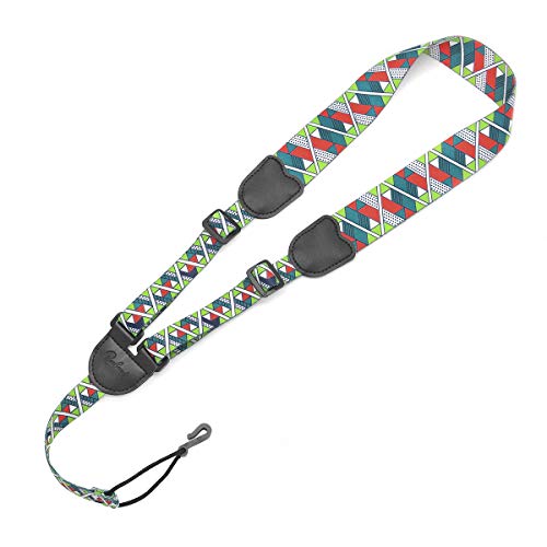 Clip On Ukulele Strap,Adjustable J Hook Neck Strap in Various Length & Ukulele Strap no Drilling for Soprano Concert Tenor Ukulele (Green)