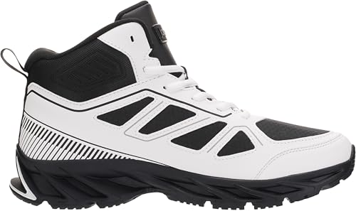 Image of Joomra Men's Stylish Sneakers High Top Athletic-Inspired Shoes | Premium Vegan Leather Upper, Durable Rubber Outsole, Perfect Ankle Support, Ideal for Outdoor & Casual Wear