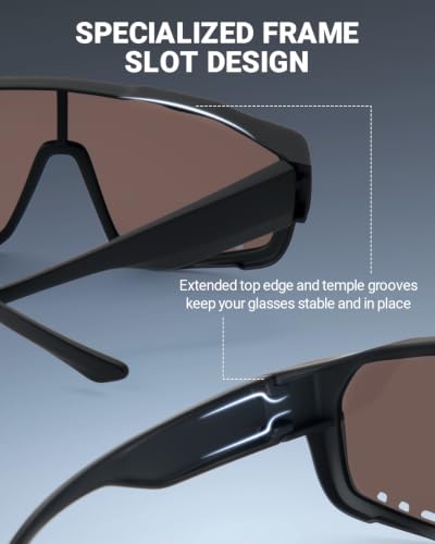 Image of Meeloog Polarized Fit Over Sunglasses, UV400 For Driving Cycling Fishing