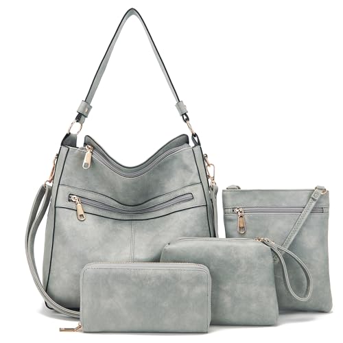 Image of Purses For Women Handbags And Wallet Set Large Hobo Crossbody Bag Ladies Purse Totes 4 PCS | And Wallet Set