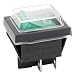 heschen Rocker Interruptor ON-OFF DPST 4 terminales verde luz 16 A 250...