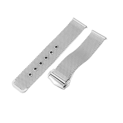 Bracelet acier massif 20mm compatible Omega Haima 30 Observatory Milan