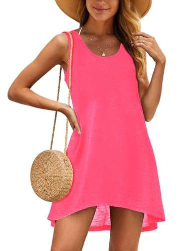 Image of Swimsuit Coverup for Women Bikini Sleeveless Beach Bathing Suit Cover Up