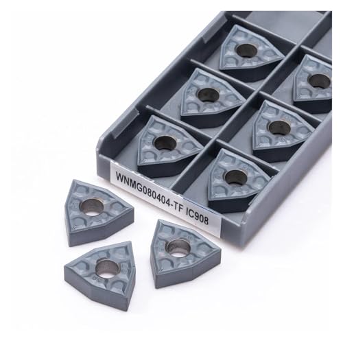 Herramienta de torneado externa de carburo WNMG080404 miniatura 3