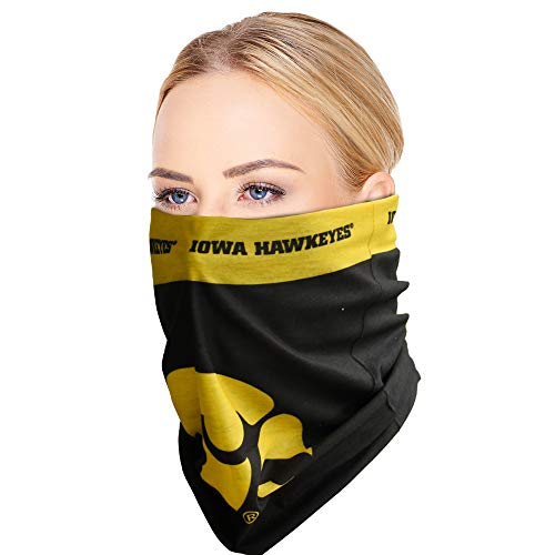 Littlearth unisex-adult NCAA Iowa Hawkeyes Superdana Neck Gaiter, Team Color, 10