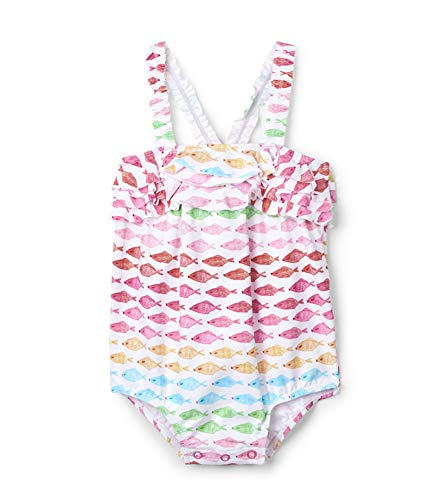 Image of Hatley Girls Ruffle Sleeve Swimsuit