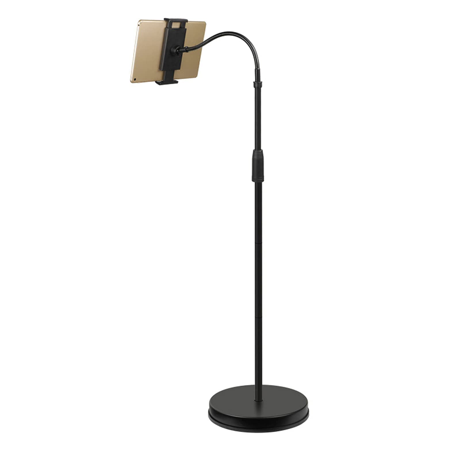 Supporto da Pavimento Supporto da Pavimento per Tablet a Collo di Cigno Supporto per Tablet Supporto Regolabile in Altezza Supporto da Pavimento per iPad/Samsung Tab/iPhone/Switch e disposit