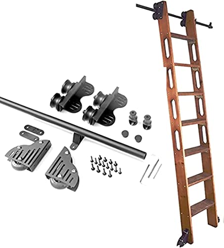 Kit quincaillerie porte de grange coulissante rail échelle rétractable 3,3 à 20 pieds - 2