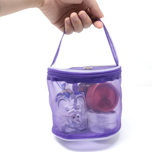 Image of yueton 1PCS Mesh Yarn Storage Bag Circular Yarn Storage Box Wool Storage Bucket Weaving Tool Storage Basket for Sewing Accessories Yarn Weaving Tools