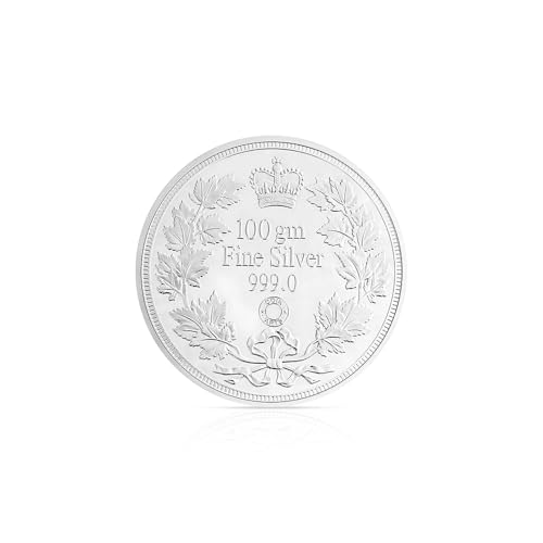 Image of TOUCH925 Pure 999 Silver 100 gram George V King Emperor Coin | Authenticity Certificate | Antique Collectible Coin | Silver Coin for Investment, Gifting, Display and Anniversary