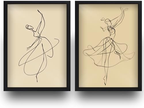 Quadros Decorativos Minimalistas Luxo - Artes Abstratas - 02 Peça...