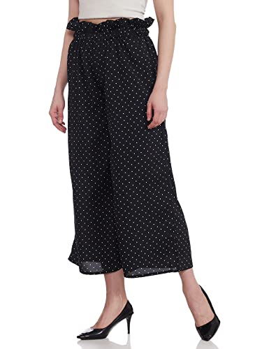 Image of A.T.U.N. (ALL THINGS UBER NICE) Womens High Rise Printed Regular Palazzo | Ankle Length Relaxed Fit Pant