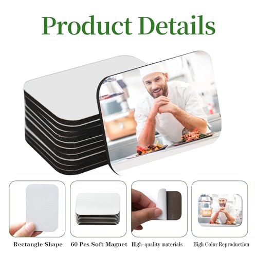 120 imanes rectangulares sublimables para refrigerador miniatura 4