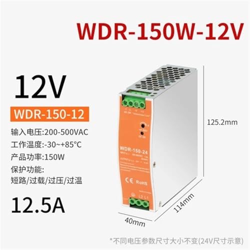 Alimentation rail DIN WDR pour domotique et box de contrôle
