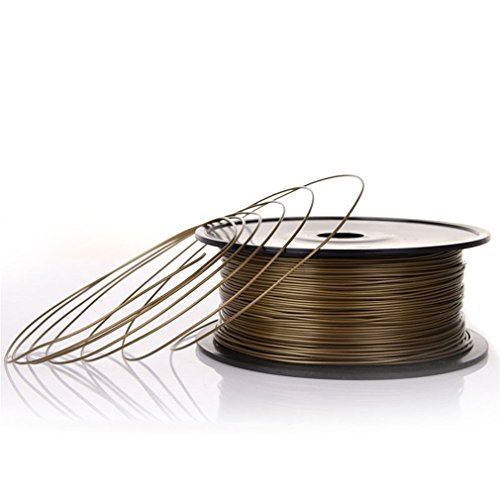 YKS PLA Filament 1,75 mm 1kg Rolle für 3D Drucker (Braun)