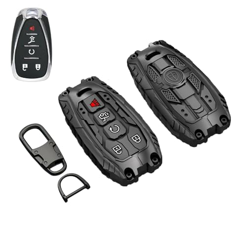 Coque de clé antichoc en zinc avec porte-clés pour Malibu et Camaro