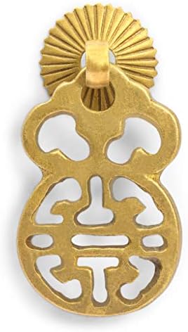 Hardware Philosophy Long and Wealthy Life Pulls 2 Inches - Set of 2 - Architectural, Interior Design, Furniture Cabinet Customization Hardware