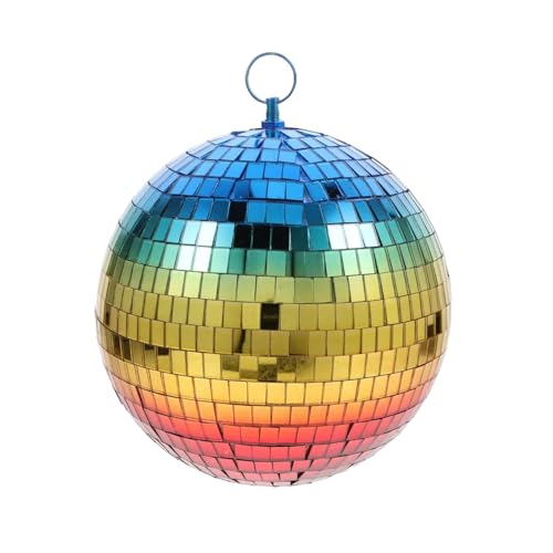 Palla da discoteca sospesa - Ornamento natalizio sfumato, decorazioni con palla da discoteca, per feste a tema, matrimoni, eventi celebrativi, decorazioni per la casa, pendente a rifl