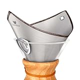 Stainless Steel Coffee Filter for 6/8/11 Cup Pour Over Glass Coffee Makers–Square Reusable Mesh Coffee Filter With Hanging-ears, Compatible with Chemex and Similar Pour Over Glass Coffee Makers