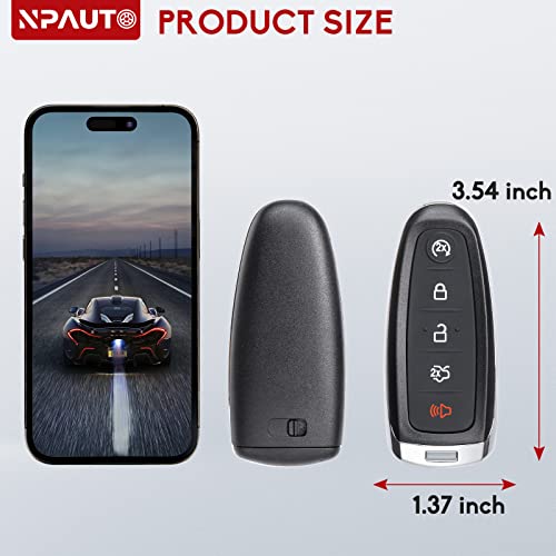 Npauto 2Pcs Key Fob Replacement For Ford Explorer Edge 2011-2015 Taurus Flex 2013-2019 Focus Expedition Lincoln Mkx Mkt Mks Navigator Keyless Entry Remote Start Control Smart Car Key Fobs, M3N5Wy8609 #TOP6