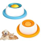 2 Stück Schleckball für Hunde, Hundelickspielzeug, Cat Dog Lick Bowl mit Antirutschmatte Smoothie Dog Schleckball, Hundespielzeug Intelligenz, Futterspielzeug Hund Katzen Slow Feeder Hund