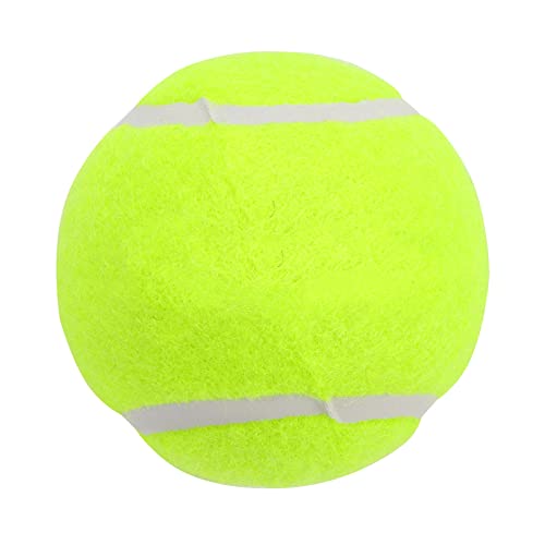 equlup 3Pcs Tennis Ball, Chemical Fiber Prctice Sphere Pet Dog Playing Balls Rubber Sphere Training Balls for Competition Exercises Entertainment Outdoor Play
