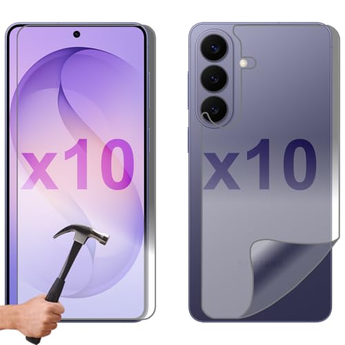 Film protecteur verre trempé Samsung Galaxy S26+ Plus lot de 10 protections avant arrière