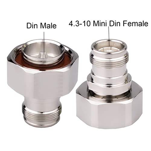Adaptador Mini Din Hembra a L29 Macho 50 Ohm 4.3/10 miniatura 3