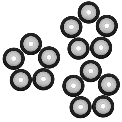 DOITOOL 15pcs Pinch Roller Guide Bearing Wheels for Audio Tape Recorder Construction Compact High Strength Wear-resistant Design for Repairing Cassette Players